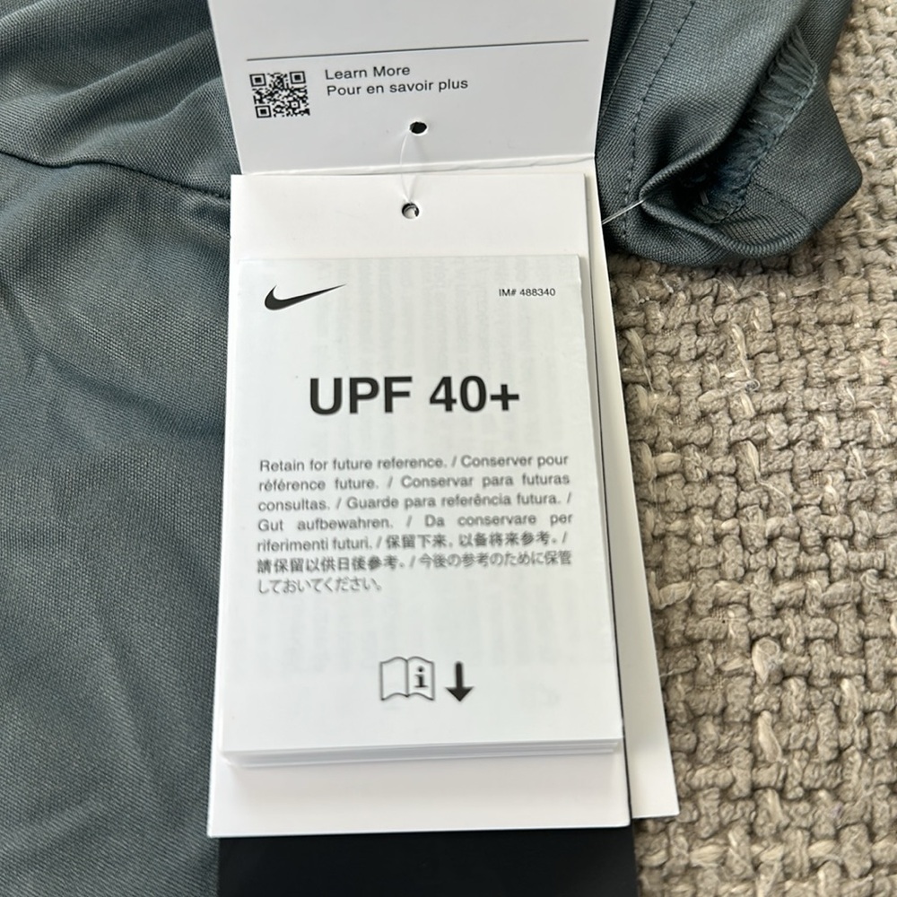 NWT, men’s Nike dry-fit tee, UPF 40+, size L, color: gray - Picture 4 of 4